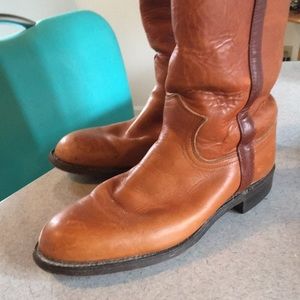 Justin women’s leather knee high boots size 5